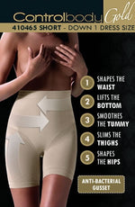 Control Body 410465 Shaping Short Skin Beige
