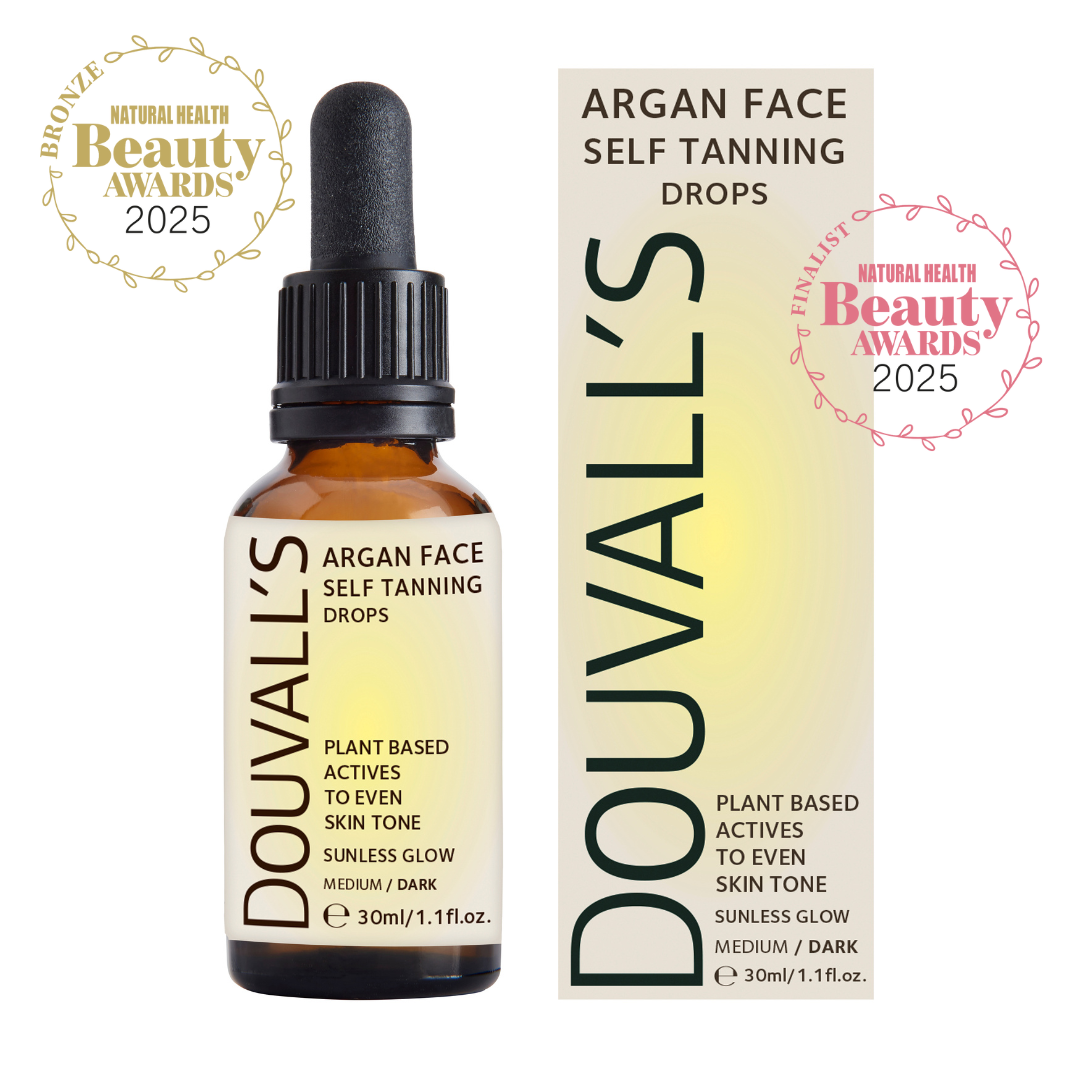 Douvall's Argan Self Tanning Face Drops 30ml | Semi-permanent Self tanning drops
