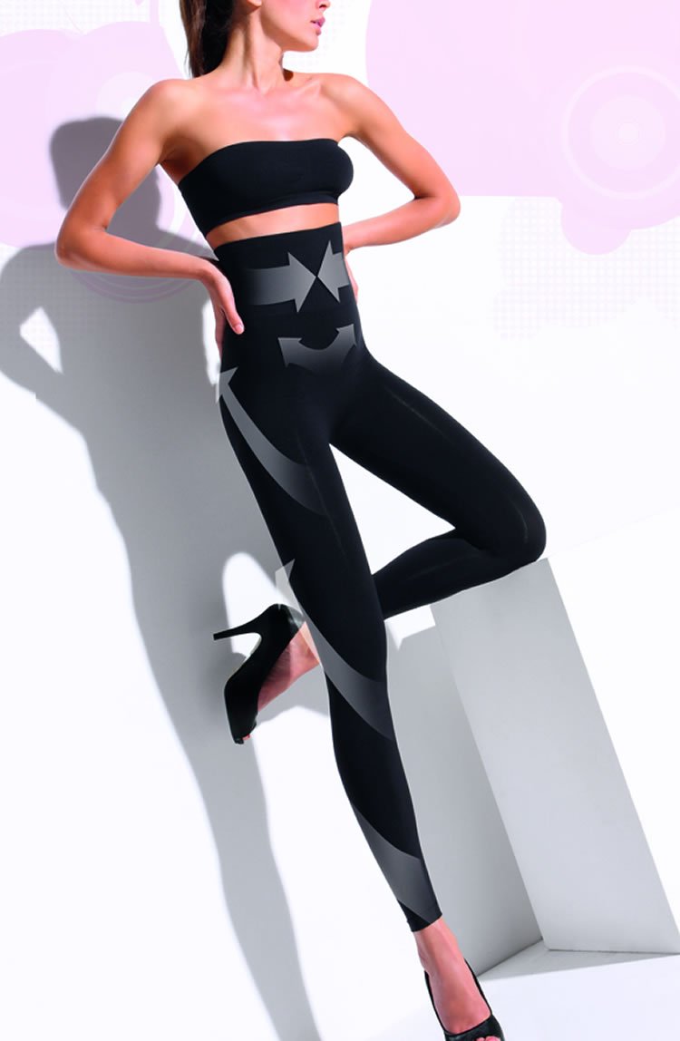 Control Body 610127 High Waist Shaping Leggings Nero Black