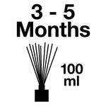 Pairfum London Reed Diffuser Tower Classic 100ml White Lavender with 10 Black Reeds
