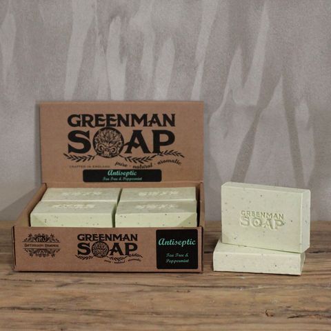 Antiseptic Spot Attack Greenman Soap Slice 100g