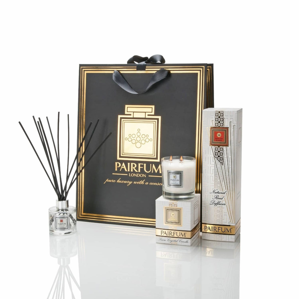Pairfum London Luxury Reed Diffuser Classic Neroli & Olive 100ml & 10 Reeds