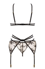 Beauty Night BN6691 Aisha 3 Piece Lingerie Set Black