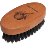 Seven Potions Beard Brush - Oval Shaped Pear Wood With Natural Bristles Boar - Firm