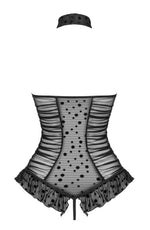 Beauty Night BN6704 Carolotta Crotchless Teddy Black