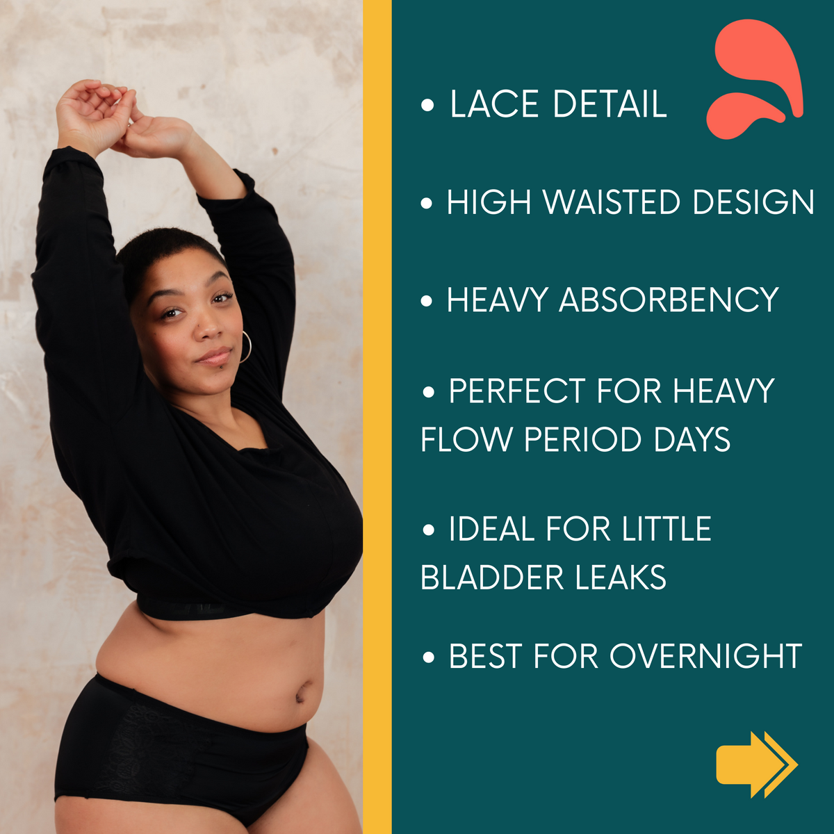 NIXI Body Polly Leakproof Knicker — Heavy Absorbency