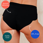 NIXI Body Susie Black Leakproof Knicker — Medium Absorbency