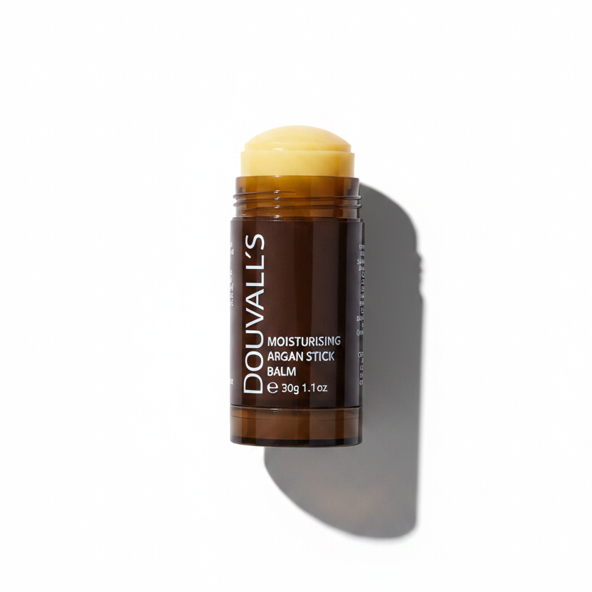Douvall's Argan Roll On Multi Balm 30g | Clear Balm | Instant Hydration for Radiant Skin | 2 Scent Options