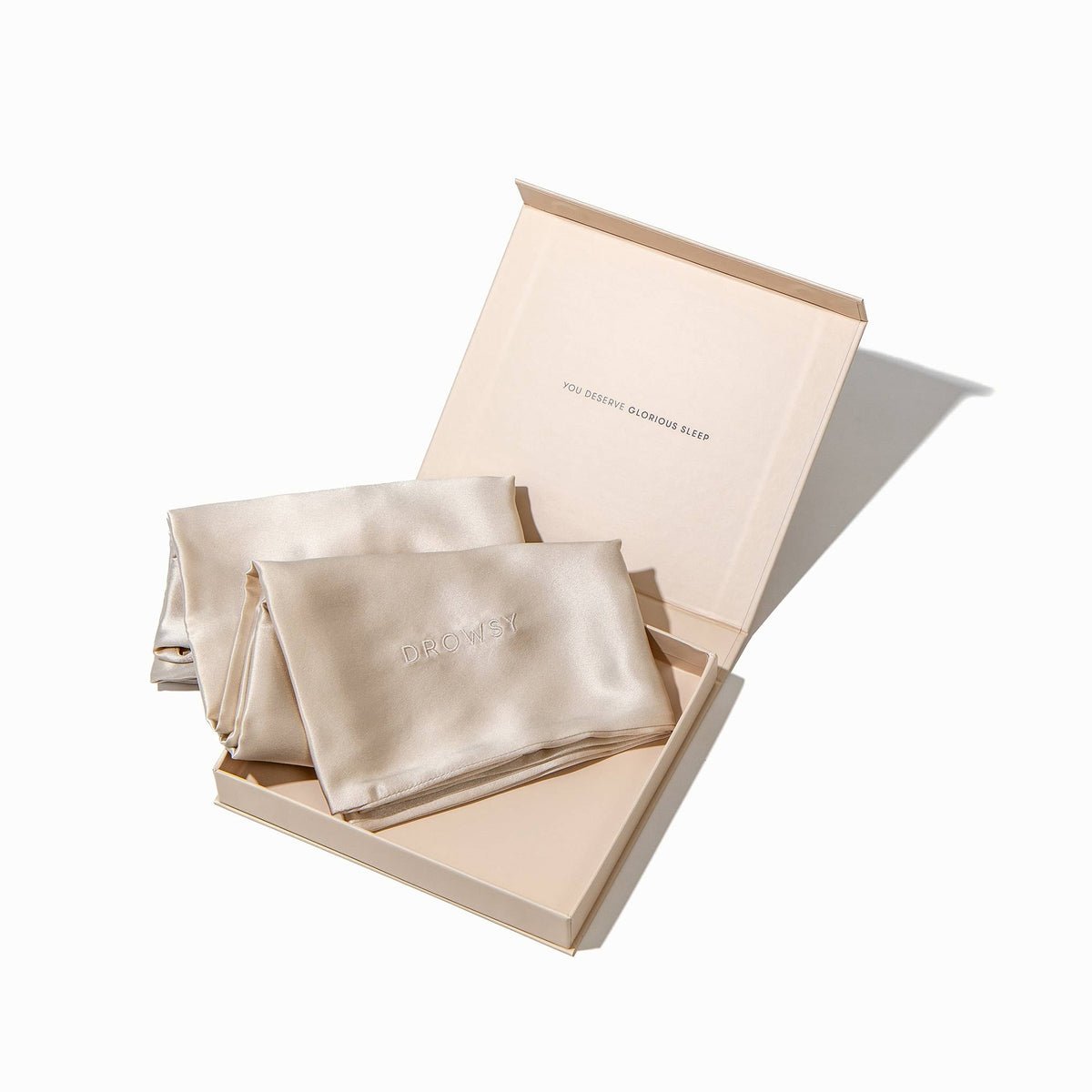 Drowsy Dusty Gold Pure Silk Pillowcase