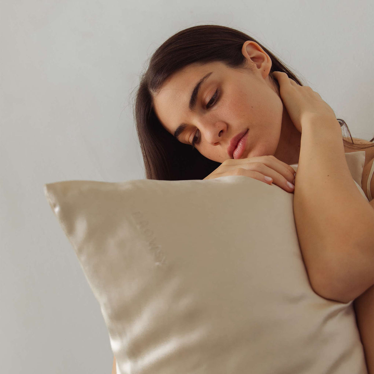Drowsy Dusty Gold Pure Silk Pillowcase