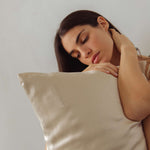 Drowsy Dusty Gold Pure Silk Pillowcase