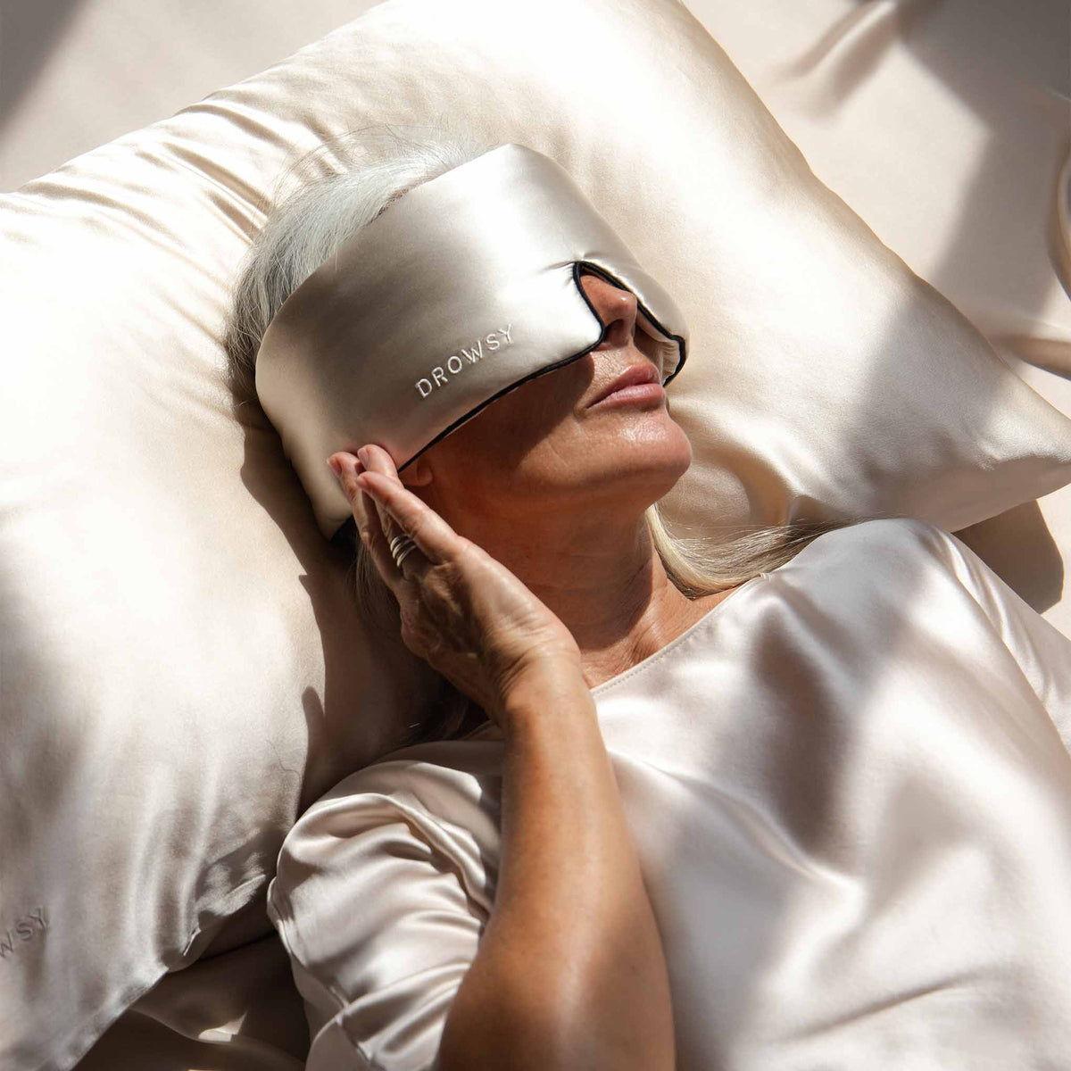 Drowsy Dusty Gold Pure Silk Pillowcase