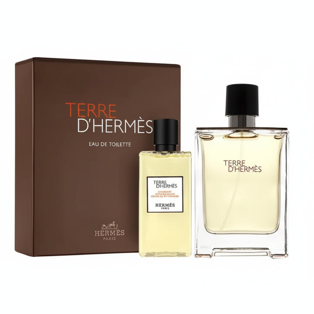 Hermès Terre d'Hermès Gift Set for Men | 100ml EDT & Shower Gel