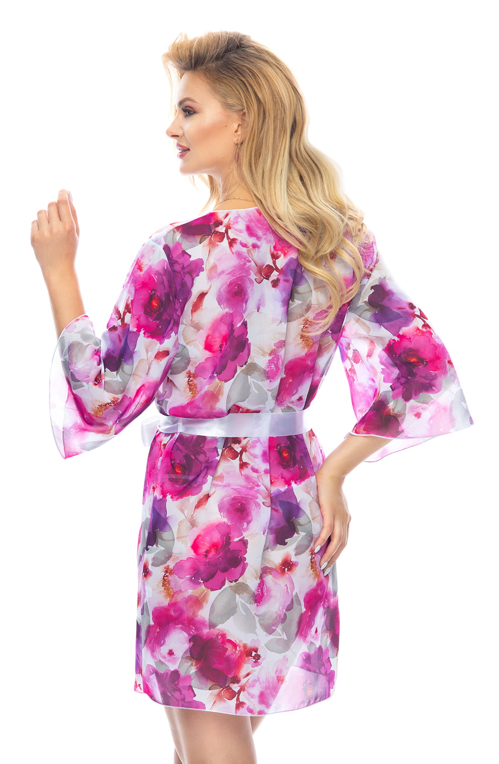 Irall Erotic Hoshiko I Floral Dressing Gown Pink
