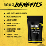 Nuke Nutrition L-Arginine 1500mg High Strength Capsules