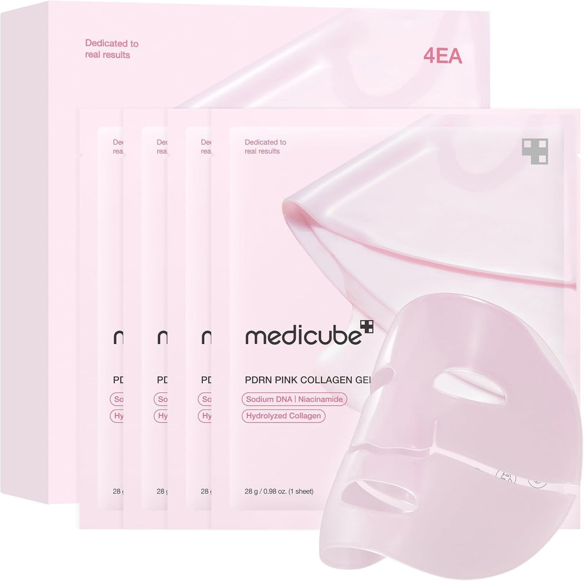 Medicube Salmon PDRN Pink Collagen Jelly Gel Masks 4 Pack