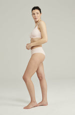 Nudea The Second Skin Stretch Mid Rise Waist Brief Blush Pink