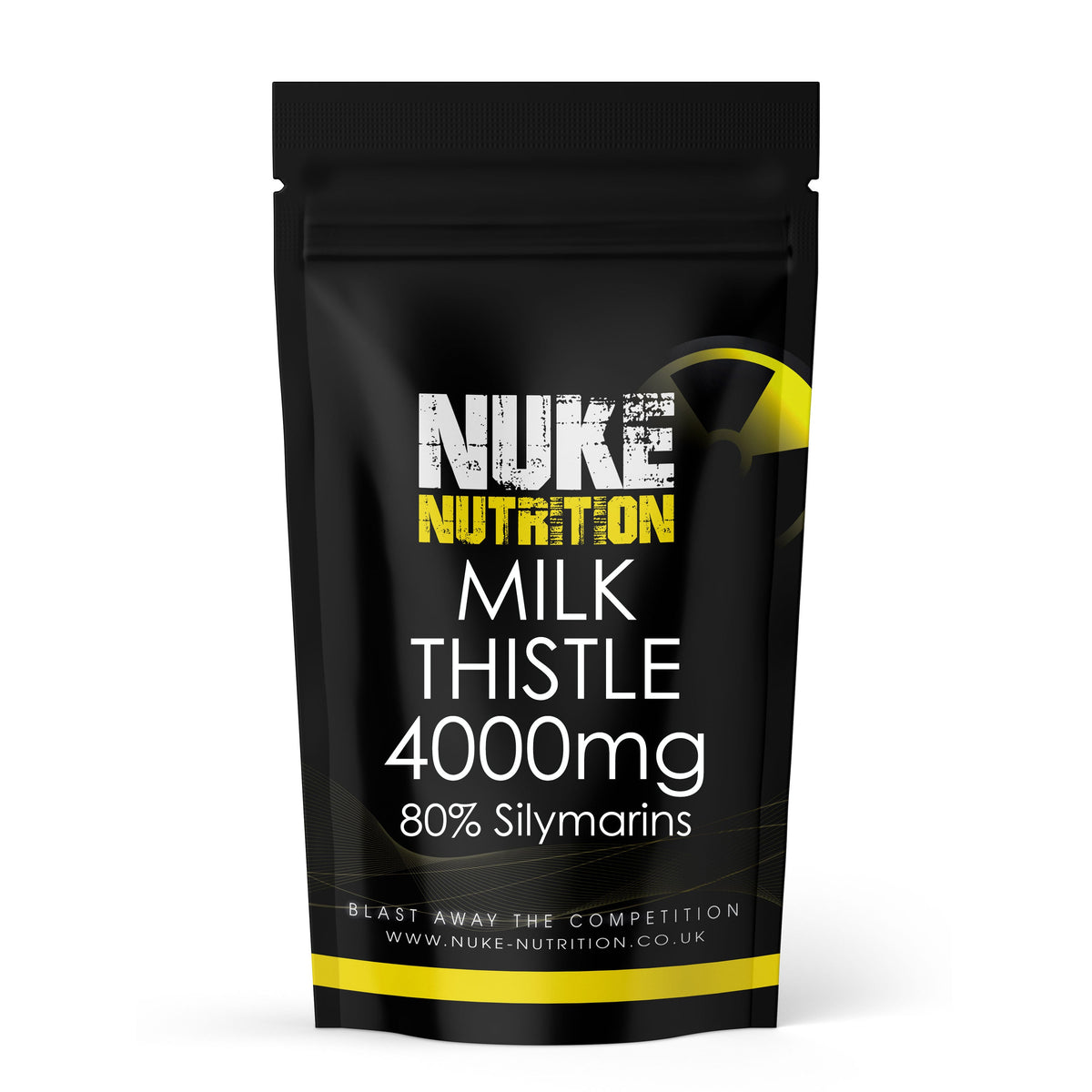 Nuke Nutrition Milk Thistle Extract Tablets 4000mg 80% Silymarin High Strength Liver Support