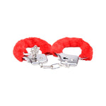 Bound to Play Heavy Duty Furry Handcuffs Red