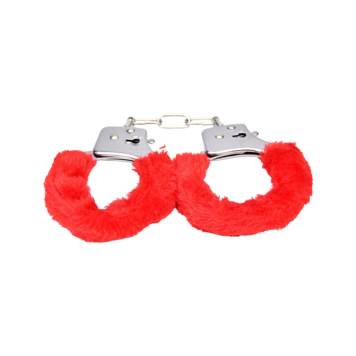 Bound to Play Heavy Duty Furry Handcuffs Red