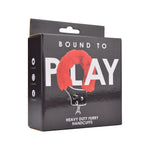 Bound to Play Heavy Duty Furry Handcuffs Red