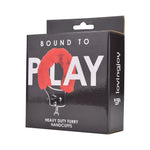 Bound to Play Heavy Duty Furry Handcuffs Red