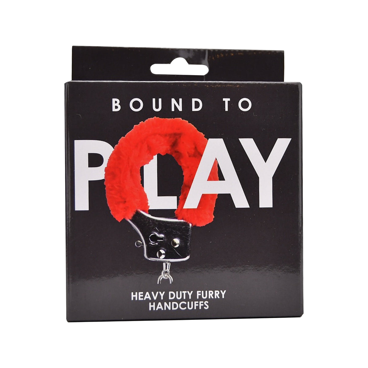 Bound to Play Heavy Duty Furry Handcuffs Red