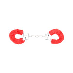 Bound to Play Heavy Duty Furry Handcuffs Red