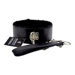 Bound to Please Furry Collar with Leash Black detail