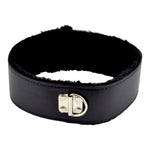 Bound to Please Furry Collar with Leash Black detail