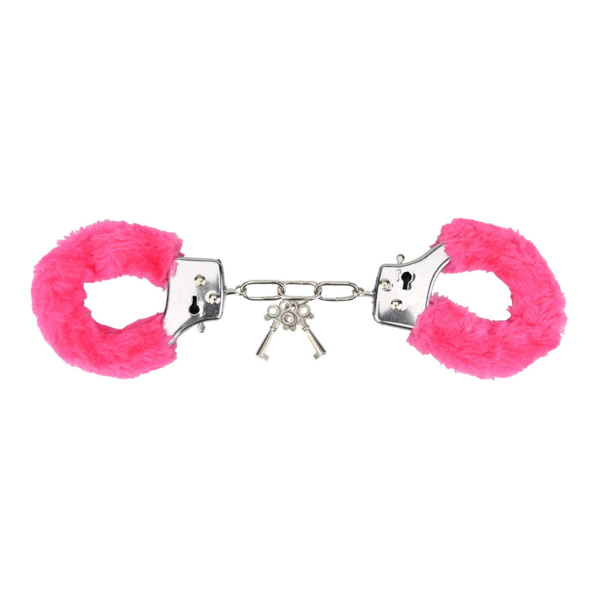 Bound to Play Heavy Duty Furry Handcuffs Pink