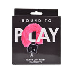 Bound to Play Heavy Duty Furry Handcuffs Pink