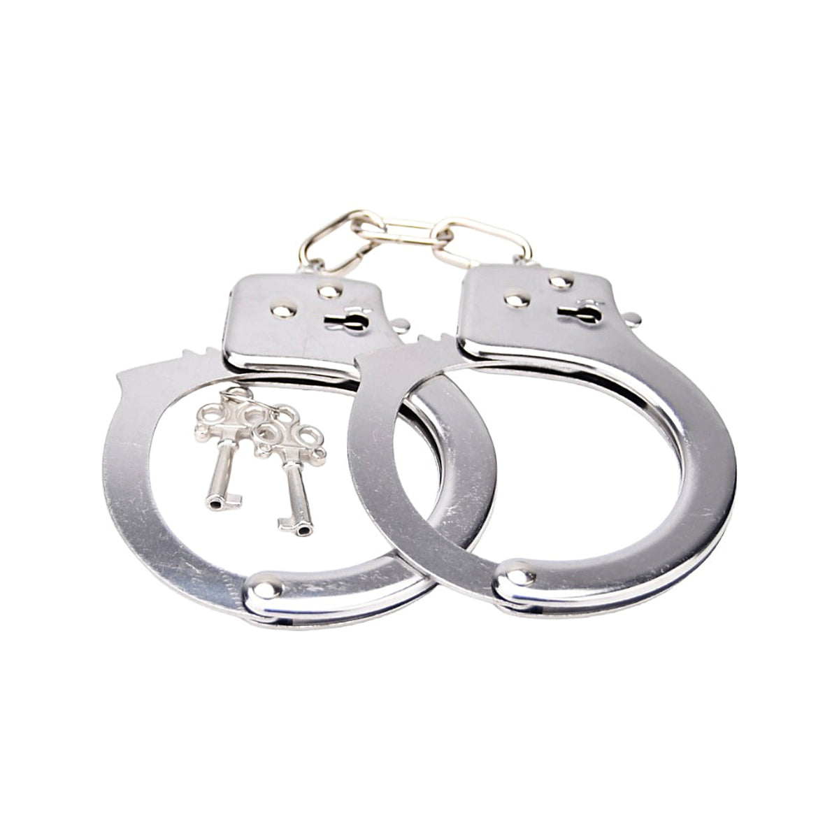 Bound to Play Silver Heavy Duty Metal Handcuffs