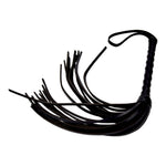 BOUND Black Leather Flogger detail