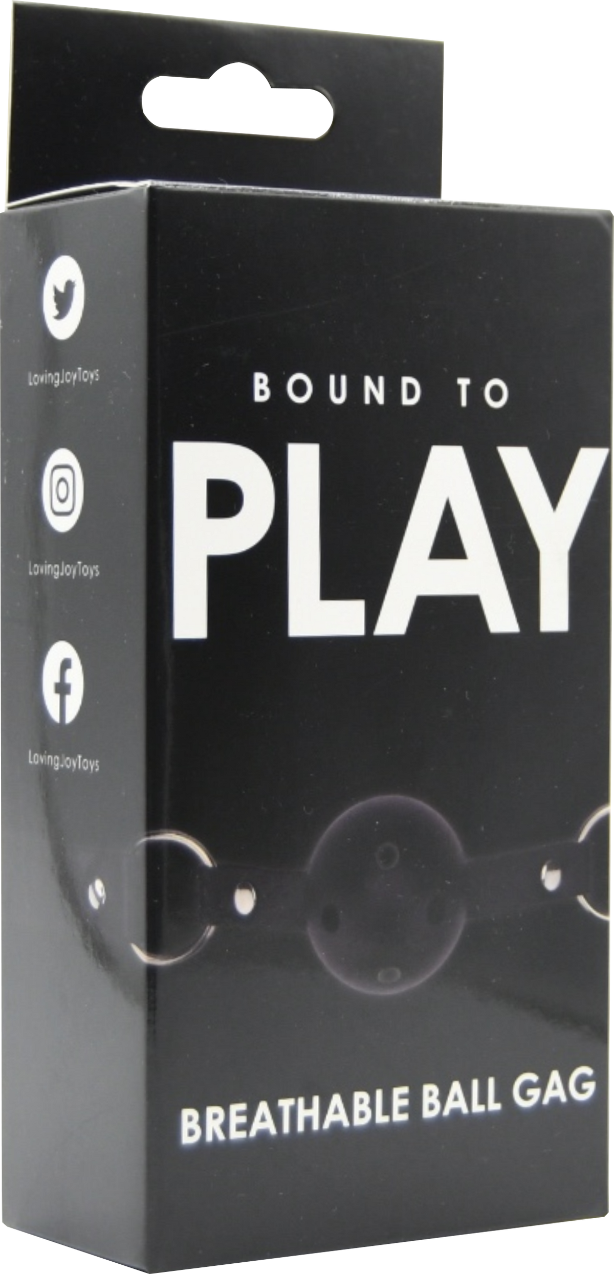 Bound to Play Breathable Ball Gag Black