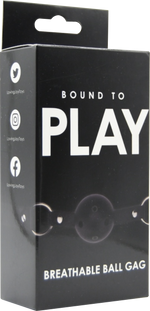 Bound to Play Breathable Ball Gag Black