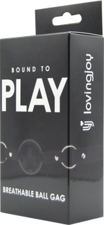 Bound to Play Breathable Ball Gag Black