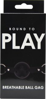 Bound to Play Breathable Ball Gag Black