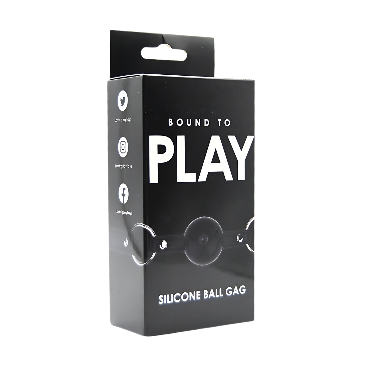 Bound to Play Black Silicone Ball Gag