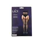 Lace by LJ Black Suspender Tights Plus Size