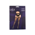 Lace by LJ Black Suspender Tights Plus Size