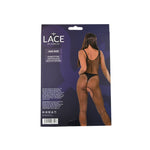 Lace by LJ Black Rhinestone Crotchless Bodystocking