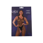 Lace by LJ Black Fishnet Crotchless Bodystocking