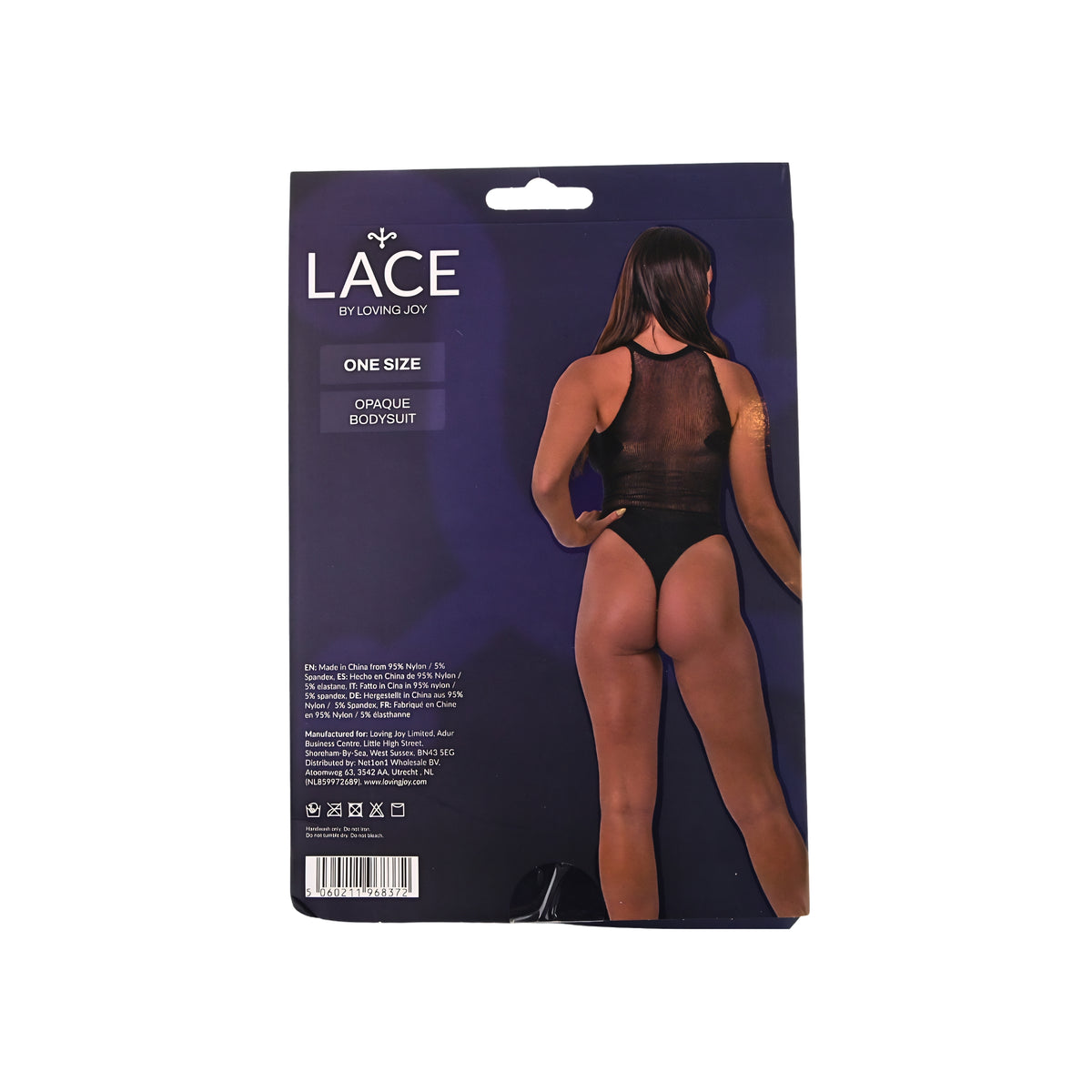 Lace by LJ Black Opaque Bodysuit
