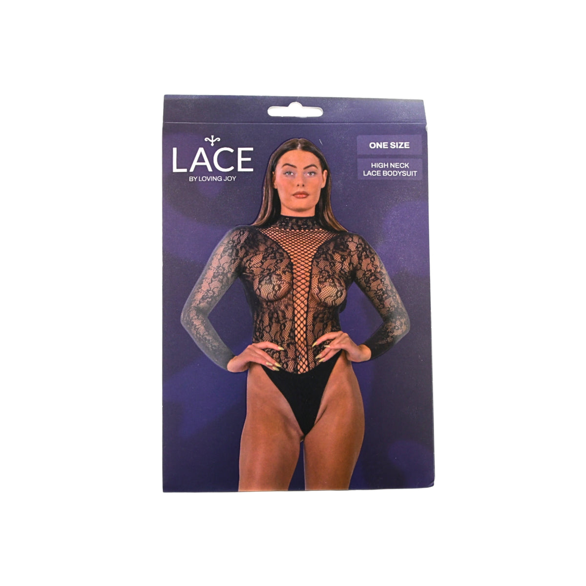 Lace by LJ Black High Neck Lace Bodysuit