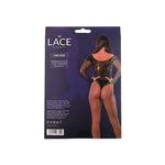 Lace by LJ Black Seamless Lace Long-Sleeve Bodysuit