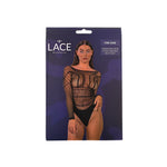 Lace by LJ Black Seamless Lace Long-Sleeve Bodysuit