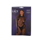 Lace by LJ Black Gloved Leopard Print Catsuit