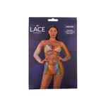 Lace by LJ Rainbow Coloured Crop Top and Skirt Set
