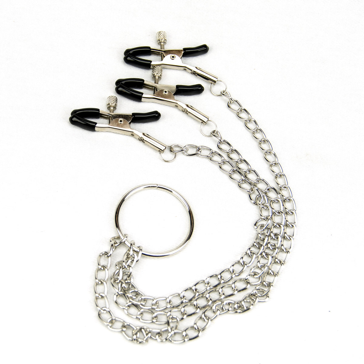 Bound to Please Silver Nipple & Clit Clamp detail